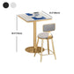 Tulip Base Dining Table Marble Gold Base Traditional Luxury Dining Table Clearhalo 'Dining Tables & Seating' 'Dining Tables' 'dining_table' 'furn' 'furn_dining_table' 'Furniture' 'furniture_dining_table' 'Kitchen & Dining Furniture' 'kitchen' 'kitchen_dining_table' 5019294