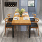 Pine Wood Top Dining Table Industrial Table with 4 Legs in Black 63"L x 31.5"W x 29.5"H Without Chairs Clearhalo 'Dining Tables & Seating' 'Dining Tables' 'dining_table' 'furn' 'furn_dining_table' 'Furniture' 'furniture_dining_table' 'Kitchen & Dining Furniture' 'kitchen' 'kitchen_dining_table' 5019298
