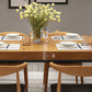 Pine Wood Top Dining Table Industrial Table with 4 Legs in Black Clearhalo 'Dining Tables & Seating' 'Dining Tables' 'dining_table' 'furn' 'furn_dining_table' 'Furniture' 'furniture_dining_table' 'Kitchen & Dining Furniture' 'kitchen' 'kitchen_dining_table' 5019304