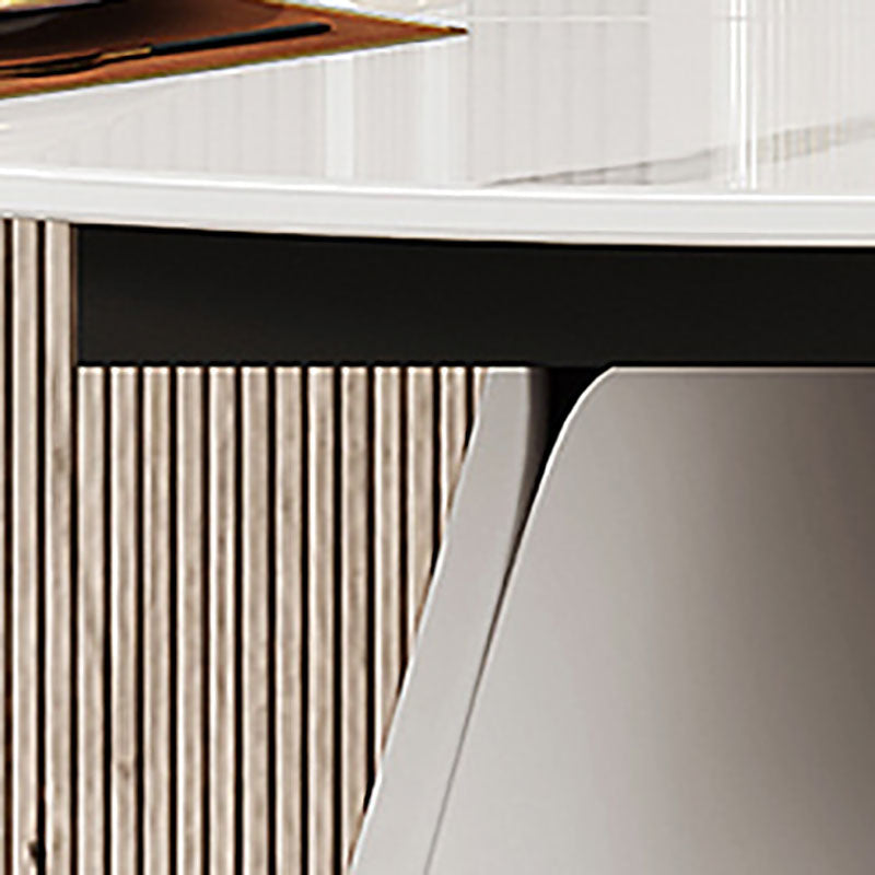 Modern Dining Round Table Dining Sintered Stone Table for Restaurant Clearhalo 'Dining Tables & Seating' 'Dining Tables' 'dining_table' 'furn' 'furn_dining_table' 'Furniture' 'furniture_dining_table' 'Kitchen & Dining Furniture' 'kitchen' 'kitchen_dining_table' 5019319