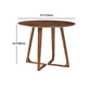 Simple Walnut Ash Dining Table Double Solid Wood Pedestal Home Table Clearhalo 'Dining Tables & Seating' 'Dining Tables' 'dining_table' 'furn' 'furn_dining_table' 'Furniture' 'furniture_dining_table' 'Kitchen & Dining Furniture' 'kitchen' 'kitchen_dining_table' 5019340