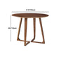 Simple Walnut Ash Dining Table Double Solid Wood Pedestal Home Table Clearhalo 'Dining Tables & Seating' 'Dining Tables' 'dining_table' 'furn' 'furn_dining_table' 'Furniture' 'furniture_dining_table' 'Kitchen & Dining Furniture' 'kitchen' 'kitchen_dining_table' 5019346
