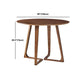 Simple Walnut Ash Dining Table Double Solid Wood Pedestal Home Table Clearhalo 'Dining Tables & Seating' 'Dining Tables' 'dining_table' 'furn' 'furn_dining_table' 'Furniture' 'furniture_dining_table' 'Kitchen & Dining Furniture' 'kitchen' 'kitchen_dining_table' 5019347
