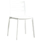Scandinavian Plastic Side Chair Stackable Kitchen Dining Room Chair White Clearhalo 'Dining Chairs' 'Dining Tables & Seating' 'dining_chair' 'Furniture' 'furniture_dining_chair' 'Kitchen & Dining Furniture' 5019383