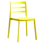 Scandinavian Plastic Side Chair Stackable Kitchen Dining Room Chair Yellow Clearhalo 'Dining Chairs' 'Dining Tables & Seating' 'dining_chair' 'Furniture' 'furniture_dining_chair' 'Kitchen & Dining Furniture' 5019387