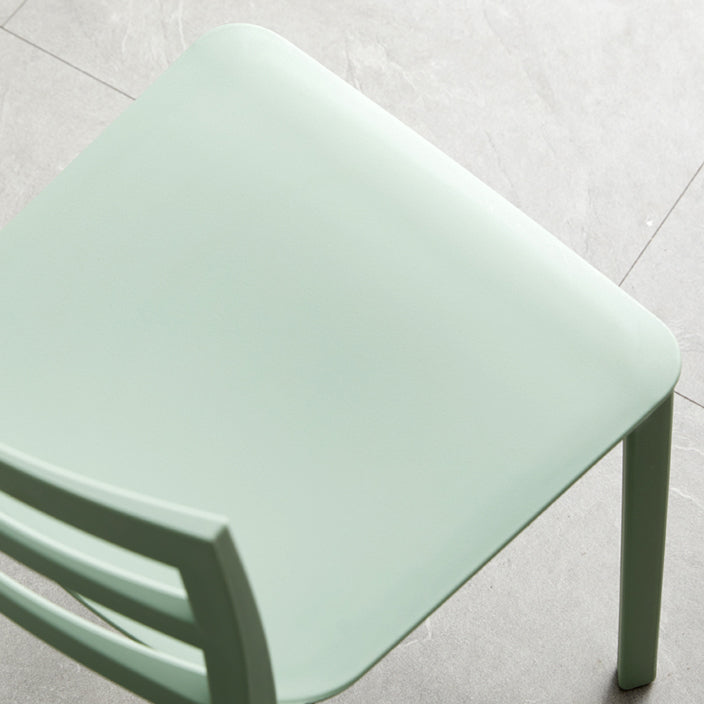 Scandinavian Plastic Side Chair Stackable Kitchen Dining Room Chair Clearhalo 'Dining Chairs' 'Dining Tables & Seating' 'dining_chair' 'Furniture' 'furniture_dining_chair' 'Kitchen & Dining Furniture' 5019389