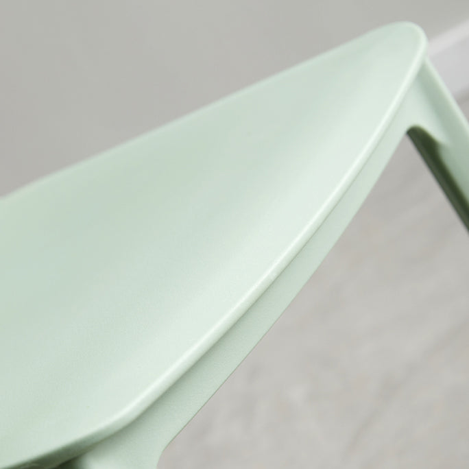 Scandinavian Plastic Side Chair Stackable Kitchen Dining Room Chair Clearhalo 'Dining Chairs' 'Dining Tables & Seating' 'dining_chair' 'Furniture' 'furniture_dining_chair' 'Kitchen & Dining Furniture' 5019391