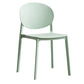 Scandinavian Plastic Side Chair Stackable Kitchen Dining Room Chair Light Green Clearhalo 'Dining Chairs' 'Dining Tables & Seating' 'dining_chair' 'Furniture' 'furniture_dining_chair' 'Kitchen & Dining Furniture' 5019394