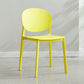 Scandinavian Plastic Side Chair Stackable Kitchen Dining Room Chair Clearhalo 'Dining Chairs' 'Dining Tables & Seating' 'dining_chair' 'Furniture' 'furniture_dining_chair' 'Kitchen & Dining Furniture' 5019399