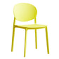 Scandinavian Plastic Side Chair Stackable Kitchen Dining Room Chair Light Yellow Clearhalo 'Dining Chairs' 'Dining Tables & Seating' 'dining_chair' 'Furniture' 'furniture_dining_chair' 'Kitchen & Dining Furniture' 5019400