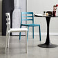 Scandinavian Plastic Side Chair Stackable Kitchen Dining Room Chair Clearhalo 'Dining Chairs' 'Dining Tables & Seating' 'dining_chair' 'Furniture' 'furniture_dining_chair' 'Kitchen & Dining Furniture' 5019402
