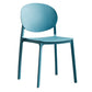Scandinavian Plastic Side Chair Stackable Kitchen Dining Room Chair Peacock Blue Clearhalo 'Dining Chairs' 'Dining Tables & Seating' 'dining_chair' 'Furniture' 'furniture_dining_chair' 'Kitchen & Dining Furniture' 5019403