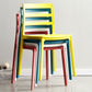 Scandinavian Plastic Side Chair Stackable Kitchen Dining Room Chair Clearhalo 'Dining Chairs' 'Dining Tables & Seating' 'dining_chair' 'Furniture' 'furniture_dining_chair' 'Kitchen & Dining Furniture' 5019405