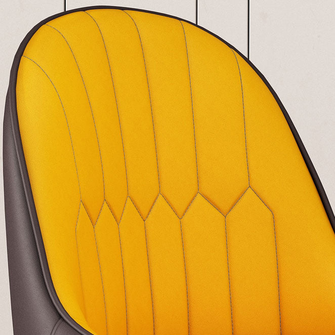 Glam Style Parsons Dining Side Chair Leather Indoor Dining Chair Clearhalo 'Dining Chairs' 'Dining Tables & Seating' 'dining_chair' 'furn' 'furn_dining_chair' 'Furniture' 'furniture_dining_chair' 'Kitchen & Dining Furniture' 5019416