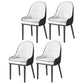 Glam Style Parsons Dining Side Chair Leather Indoor Dining Chair Coffee-White 4 Piece Set Black Clearhalo 'Dining Chairs' 'Dining Tables & Seating' 'dining_chair' 'furn' 'furn_dining_chair' 'Furniture' 'furniture_dining_chair' 'Kitchen & Dining Furniture' 5019432