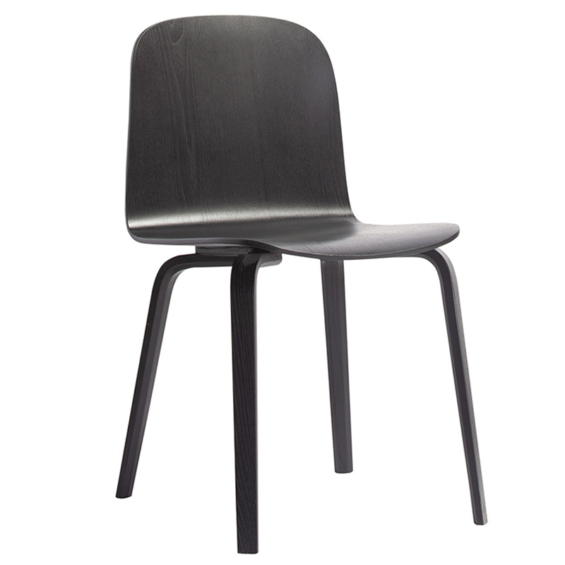 Modern Style Side Chair Solid Wood Dining Chair for Dining Room Black 1 Piece Clearhalo 'Dining Chairs' 'Dining Tables & Seating' 'dining_chair' 'furn' 'furn_dining_chair' 'Furniture' 'furniture_dining_chair' 'Kitchen & Dining Furniture' 5019446