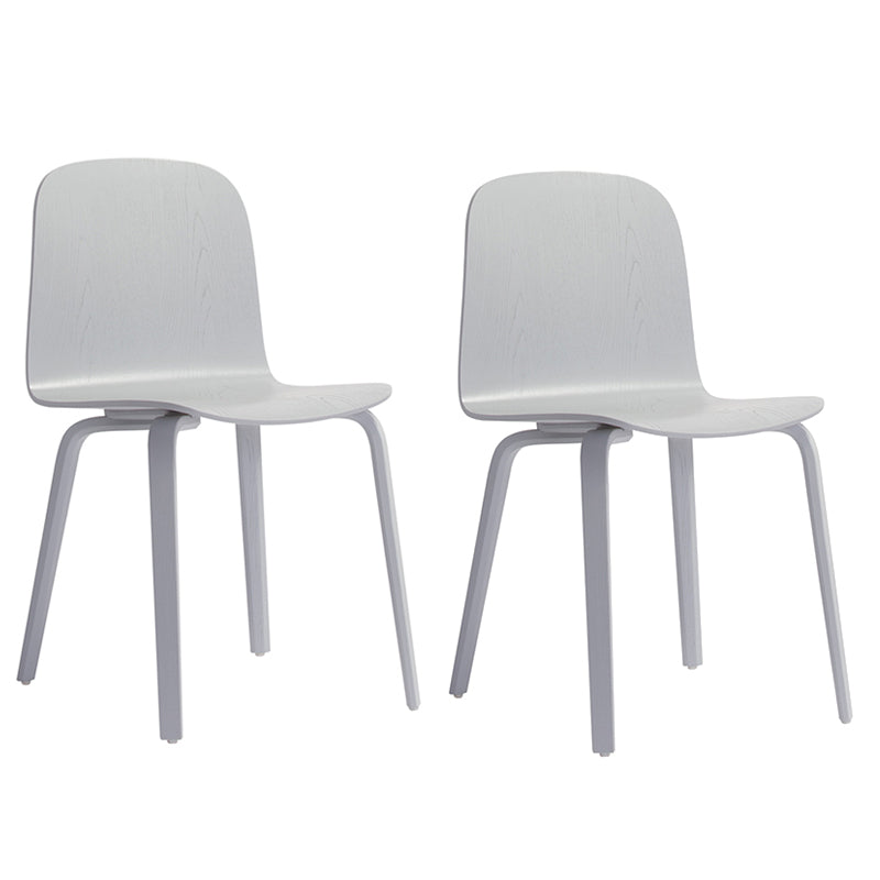 Modern Style Side Chair Solid Wood Dining Chair for Dining Room White 2 Piece Set Clearhalo 'Dining Chairs' 'Dining Tables & Seating' 'dining_chair' 'furn' 'furn_dining_chair' 'Furniture' 'furniture_dining_chair' 'Kitchen & Dining Furniture' 5019451