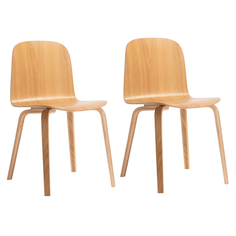 Modern Style Side Chair Solid Wood Dining Chair for Dining Room Natural 2 Piece Set Clearhalo 'Dining Chairs' 'Dining Tables & Seating' 'dining_chair' 'furn' 'furn_dining_chair' 'Furniture' 'furniture_dining_chair' 'Kitchen & Dining Furniture' 5019454