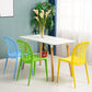 Scandinavian Plastic Side Chair Open Back Kitchen Dining Room Chair Clearhalo 'Dining Chairs' 'Dining Tables & Seating' 'dining_chair' 'Furniture' 'furniture_dining_chair' 'Kitchen & Dining Furniture' 5019535