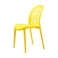 Scandinavian Plastic Side Chair Open Back Kitchen Dining Room Chair Yellow 1 Piece Clearhalo 'Dining Chairs' 'Dining Tables & Seating' 'dining_chair' 'Furniture' 'furniture_dining_chair' 'Kitchen & Dining Furniture' 5019542