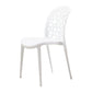 Scandinavian Plastic Side Chair Open Back Kitchen Dining Room Chair White 1 Piece Clearhalo 'Dining Chairs' 'Dining Tables & Seating' 'dining_chair' 'Furniture' 'furniture_dining_chair' 'Kitchen & Dining Furniture' 5019551