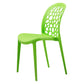 Scandinavian Plastic Side Chair Open Back Kitchen Dining Room Chair Green 1 Piece Clearhalo 'Dining Chairs' 'Dining Tables & Seating' 'dining_chair' 'Furniture' 'furniture_dining_chair' 'Kitchen & Dining Furniture' 5019554
