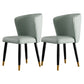 Armless Dining Chairs Nordic Kitchen Side Chairs for Dining Room Light Green 2 Piece Set Clearhalo 'Dining Chairs' 'Dining Tables & Seating' 'dining_chair' 'furn' 'furn_dining_chair' 'Furniture' 'furniture_dining_chair' 'Kitchen & Dining Furniture' 5019579