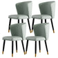 Armless Dining Chairs Nordic Kitchen Side Chairs for Dining Room Light Green 4 Piece Set Clearhalo 'Dining Chairs' 'Dining Tables & Seating' 'dining_chair' 'furn' 'furn_dining_chair' 'Furniture' 'furniture_dining_chair' 'Kitchen & Dining Furniture' 5019581
