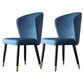 Armless Dining Chairs Nordic Kitchen Side Chairs for Dining Room Navy 2 Piece Set Clearhalo 'Dining Chairs' 'Dining Tables & Seating' 'dining_chair' 'furn' 'furn_dining_chair' 'Furniture' 'furniture_dining_chair' 'Kitchen & Dining Furniture' 5019586