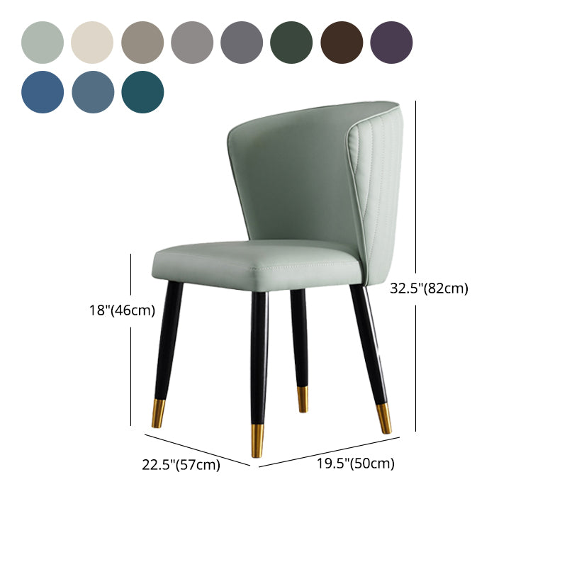 Armless Dining Chairs Nordic Kitchen Side Chairs for Dining Room Clearhalo 'Dining Chairs' 'Dining Tables & Seating' 'dining_chair' 'furn' 'furn_dining_chair' 'Furniture' 'furniture_dining_chair' 'Kitchen & Dining Furniture' 5019614