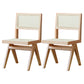 Armless Dining Chairs Modern Style Solid Wood Side Chairs for Dining Room Wood Non-Upholstered Chair(s) 2 Piece Set Clearhalo 'Dining Chairs' 'Dining Tables & Seating' 'dining_chair' 'furn' 'furn_dining_chair' 'Furniture' 'furniture_dining_chair' 'Kitchen & Dining Furniture' 5019641