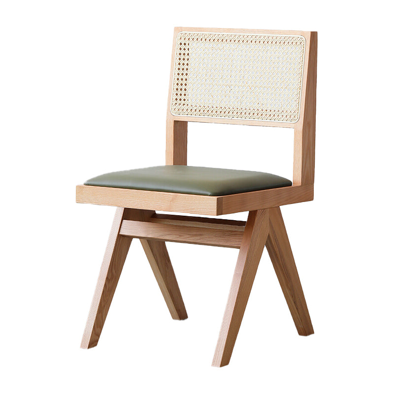 Armless Dining Chairs Modern Style Solid Wood Side Chairs for Dining Room Wood Upholstered Chair(s) 1 Piece Clearhalo 'Dining Chairs' 'Dining Tables & Seating' 'dining_chair' 'furn' 'furn_dining_chair' 'Furniture' 'furniture_dining_chair' 'Kitchen & Dining Furniture' 5019644