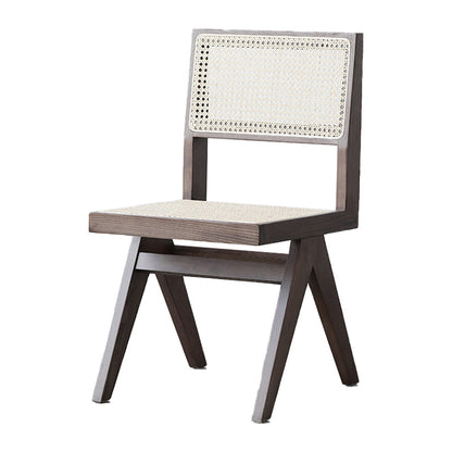 Armless Dining Chairs Modern Style Solid Wood Side Chairs for Dining Room Walnut Non-Upholstered Chair(s) 1 Piece Clearhalo 'Dining Chairs' 'Dining Tables & Seating' 'dining_chair' 'furn' 'furn_dining_chair' 'Furniture' 'furniture_dining_chair' 'Kitchen & Dining Furniture' 5019662