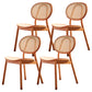 Modern Side Dining Room Chairs Solid Wood Kitchen Chairs for Kitchen Cherry Wood 4 Piece Set Clearhalo 'Dining Chairs' 'Dining Tables & Seating' 'dining_chair' 'furn' 'furn_dining_chair' 'Furniture' 'furniture_dining_chair' 'Kitchen & Dining Furniture' 5019672
