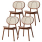 Modern Side Dining Room Chairs Solid Wood Kitchen Chairs for Kitchen Walnut 4 Piece Set Clearhalo 'Dining Chairs' 'Dining Tables & Seating' 'dining_chair' 'furn' 'furn_dining_chair' 'Furniture' 'furniture_dining_chair' 'Kitchen & Dining Furniture' 5019679