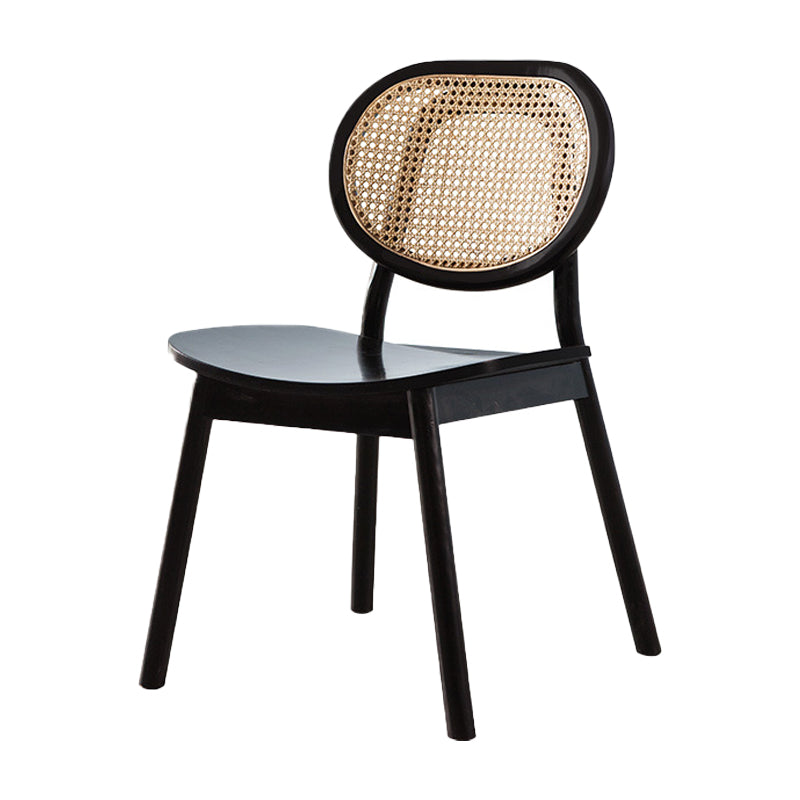 Modern Side Dining Room Chairs Solid Wood Kitchen Chairs for Kitchen Black 1 Piece Clearhalo 'Dining Chairs' 'Dining Tables & Seating' 'dining_chair' 'furn' 'furn_dining_chair' 'Furniture' 'furniture_dining_chair' 'Kitchen & Dining Furniture' 5019686