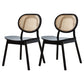 Modern Side Dining Room Chairs Solid Wood Kitchen Chairs for Kitchen Black 2 Piece Set Clearhalo 'Dining Chairs' 'Dining Tables & Seating' 'dining_chair' 'furn' 'furn_dining_chair' 'Furniture' 'furniture_dining_chair' 'Kitchen & Dining Furniture' 5019688