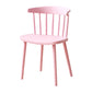 Plastic Scandinavian Side Chair Windsor Back Indoor-Outdoor Chair Pink 1 Piece Clearhalo 'Dining Chairs' 'Dining Tables & Seating' 'dining_chair' 'furn' 'furn_dining_chair' 'Furniture' 'furniture_dining_chair' 'Kitchen & Dining Furniture' 5019719