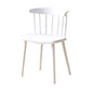 Plastic Scandinavian Side Chair Windsor Back Indoor-Outdoor Chair White 1 Piece Clearhalo 'Dining Chairs' 'Dining Tables & Seating' 'dining_chair' 'furn' 'furn_dining_chair' 'Furniture' 'furniture_dining_chair' 'Kitchen & Dining Furniture' 5019725