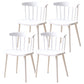 Plastic Scandinavian Side Chair Windsor Back Indoor-Outdoor Chair White 4 Piece Set Clearhalo 'Dining Chairs' 'Dining Tables & Seating' 'dining_chair' 'furn' 'furn_dining_chair' 'Furniture' 'furniture_dining_chair' 'Kitchen & Dining Furniture' 5019727