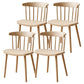 Plastic Scandinavian Side Chair Windsor Back Indoor-Outdoor Chair Khaki 4 Piece Set Clearhalo 'Dining Chairs' 'Dining Tables & Seating' 'dining_chair' 'furn' 'furn_dining_chair' 'Furniture' 'furniture_dining_chair' 'Kitchen & Dining Furniture' 5019733