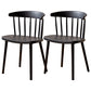 Plastic Scandinavian Side Chair Windsor Back Indoor-Outdoor Chair Black 2 Piece Set Clearhalo 'Dining Chairs' 'Dining Tables & Seating' 'dining_chair' 'furn' 'furn_dining_chair' 'Furniture' 'furniture_dining_chair' 'Kitchen & Dining Furniture' 5019735