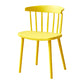 Plastic Scandinavian Side Chair Windsor Back Indoor-Outdoor Chair Yellow 1 Piece Clearhalo 'Dining Chairs' 'Dining Tables & Seating' 'dining_chair' 'furn' 'furn_dining_chair' 'Furniture' 'furniture_dining_chair' 'Kitchen & Dining Furniture' 5019737