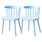 Plastic Scandinavian Side Chair Windsor Back Indoor-Outdoor Chair Light Blue 2 Piece Set Clearhalo 'Dining Chairs' 'Dining Tables & Seating' 'dining_chair' 'furn' 'furn_dining_chair' 'Furniture' 'furniture_dining_chair' 'Kitchen & Dining Furniture' 5019741