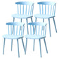 Plastic Scandinavian Side Chair Windsor Back Indoor-Outdoor Chair Light Blue 4 Piece Set Clearhalo 'Dining Chairs' 'Dining Tables & Seating' 'dining_chair' 'furn' 'furn_dining_chair' 'Furniture' 'furniture_dining_chair' 'Kitchen & Dining Furniture' 5019742