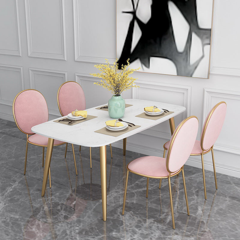 Glam Style Dining Chair Upholstered King Louis Back Dining Chair for Home Clearhalo 'Dining Chairs' 'Dining Tables & Seating' 'dining_chair' 'furn' 'furn_dining_chair' 'Furniture' 'furniture_dining_chair' 'Kitchen & Dining Furniture' 5019774