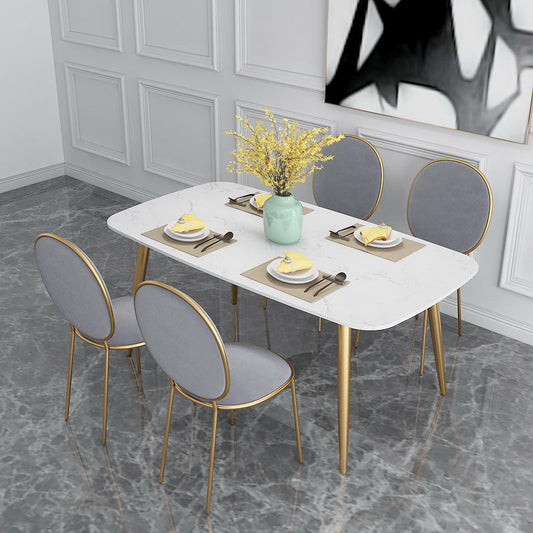 Glam Style Dining Chair Upholstered King Louis Back Dining Chair for Home Clearhalo 'Dining Chairs' 'Dining Tables & Seating' 'dining_chair' 'furn' 'furn_dining_chair' 'Furniture' 'furniture_dining_chair' 'Kitchen & Dining Furniture' 5019776