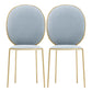 Glam Style Dining Chair Upholstered King Louis Back Dining Chair for Home Sky Blue 2 Piece Set Clearhalo 'Dining Chairs' 'Dining Tables & Seating' 'dining_chair' 'furn' 'furn_dining_chair' 'Furniture' 'furniture_dining_chair' 'Kitchen & Dining Furniture' 5019781