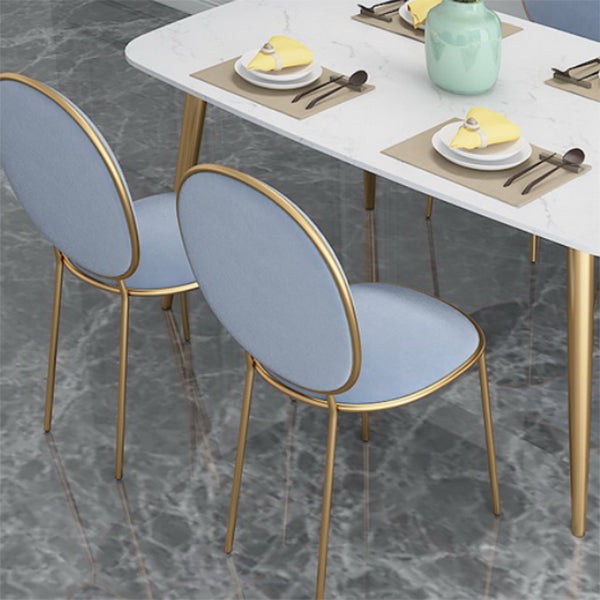 Glam Style Dining Chair Upholstered King Louis Back Dining Chair for Home Clearhalo 'Dining Chairs' 'Dining Tables & Seating' 'dining_chair' 'furn' 'furn_dining_chair' 'Furniture' 'furniture_dining_chair' 'Kitchen & Dining Furniture' 5019787