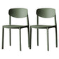 Plastic Contemporary Side Chair Open Back Indoor-Outdoor Chair Army Green 2 Piece Set Clearhalo 'Dining Chairs' 'Dining Tables & Seating' 'dining_chair' 'furn' 'furn_dining_chair' 'Furniture' 'furniture_dining_chair' 'Kitchen & Dining Furniture' 5019808